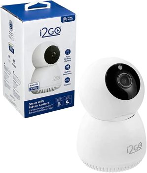 Câmera Inteligente Wi-Fi 360° FULL HD 1080p i2GO – I2GOTH742 Home, Branco
