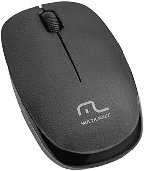 Multilaser MO251 – Mouse Sem Fio 2.4 Ghz 1200 DPI Usb, Preto, normal