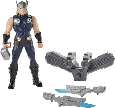 Figura Marvel Olympus Thor – E7695 – Hasbro, Cinza, amarelo e azul
