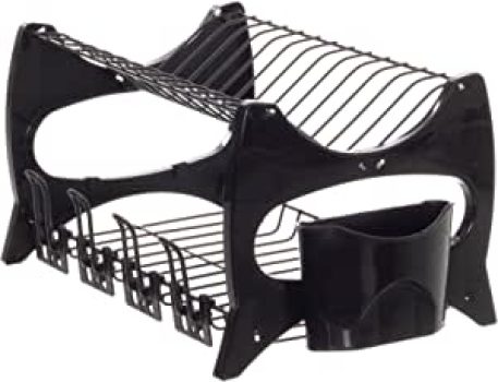 Escorredor de Louça Florença, Cor Preto, Linha Black, Metaltru