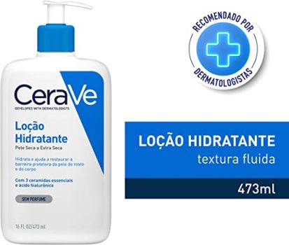 CeraVe, Loção Hidratante Corporal, com textura Fluida e Ácido Hialurônico, 473ml