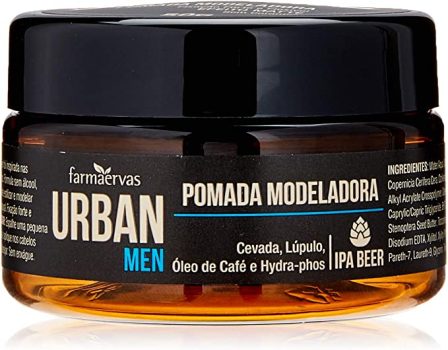 Pomada Modeladora Urban Men IPA, Urban, Branca Transparente, 50G