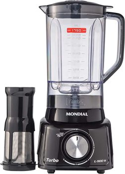 Liquidificador Mondial Turbo L-900 FB LIQUIDIFICADOR-127V-PRETO