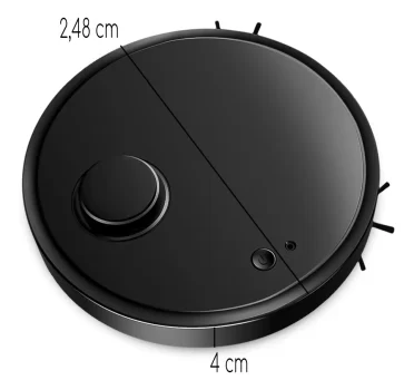 Robo Limpa Casa Aspirador Automatico De Po Passa Pano Slim