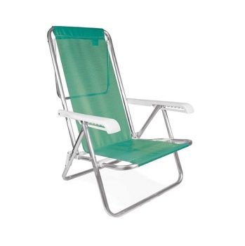 Cadeira Reclinável Mor 8 Posições Anis Alumínio