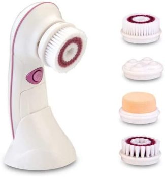 Escova de limpeza facial Clean Pro, esfoliante facial com 4 cabeças de Escova 2 Velocidades – à prova d’água