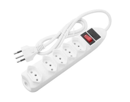 Filtro De Linha 5 Tomadas Branco Multilaser – WI300