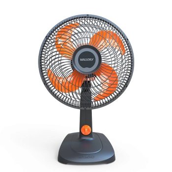 Ventilador De Mesa 30cm Mallory Elegance Grafite/Laranja – 110v