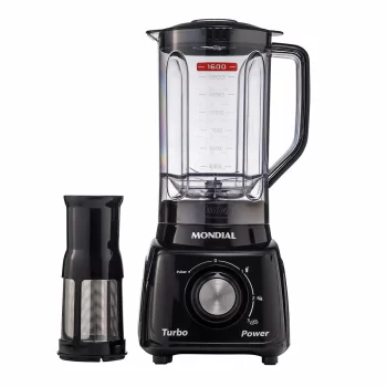 Liquidificador Doméstico Mondial L-99 FB Jarra de San Cristal 2,2L 550W 3 Velocidades