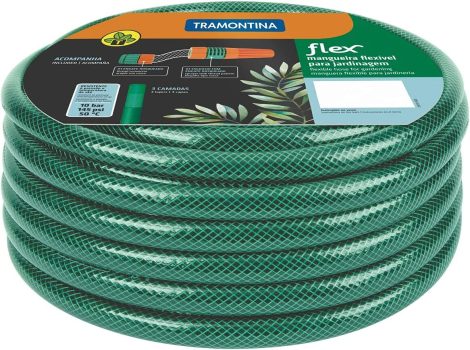 Mangueira em Pvc com Engate Rosqueado esguicho Flex Verde