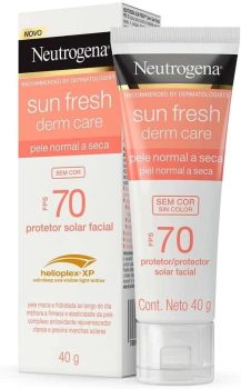 Protetor Solar Neutrogena Sunfresh Derm Care Dry Skin Sem Cor FPS 70 40g