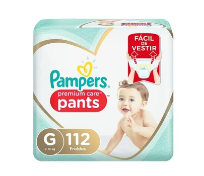 Fralda Pampers Pants Premium Care G 112 unidades