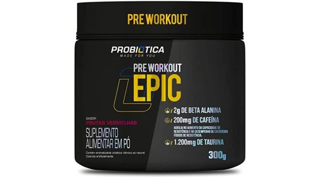 Epic Pré Treino 300g – Probiotica (Frutas Vermelhas)
