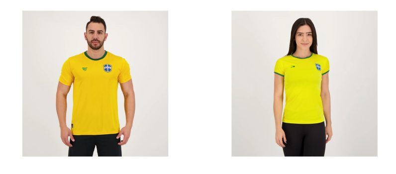 Camisa Super Bolla Copa Bronze Brasil Amarela