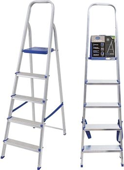 Escada Alumínio 5 Degraus Mor 5 Degraus