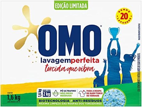 Sabão em Pó Omo Lavagem Perfeita 1.6kg – Edição Limitada (Embalagem pode variar)