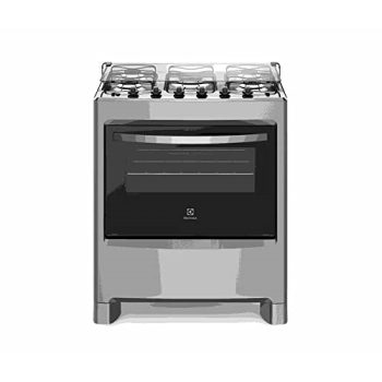 Fogão 5 Bocas Electrolux Prata Automático com Ultra Chama e Vidro Interno Removível (76LSU)