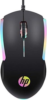 Mouse HP Gamer USB M160 Preto – Sensor Óptico Ambidestro Resoluções até 1000 DPI e Iluminação Multicolor – 7ZZ79AA