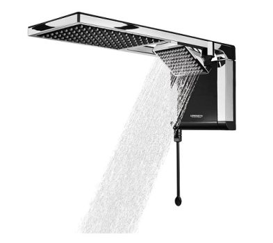 Chuveiro Acqua Duo 127V 5500W, Lorenzetti, 7510106, Preto/Cromado, Pequeno