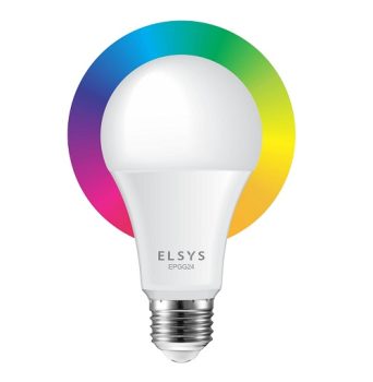 Lâmpada Inteligente Wi-Fi, Elsys, EPGG24, LED 9W, Controle via Celular – Compatível com Alexa
