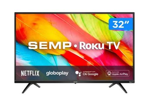 Smart TV 32” HD LED Semp R6500 Wi-Fi – Bluetooth 3 HDMI 1 USB
