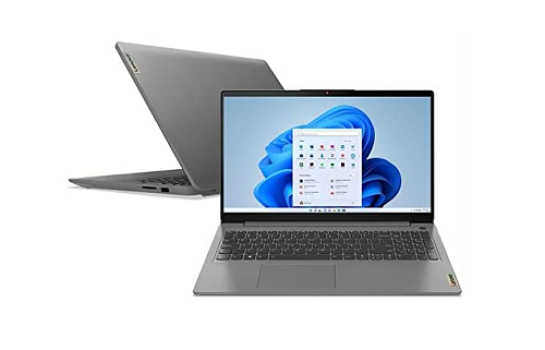 Notebook Lenovo IdeaPad 3i i3-1115G4 4GB 256GB SSD Intel UHD Graphics Windows 11 15.6″, Cinza