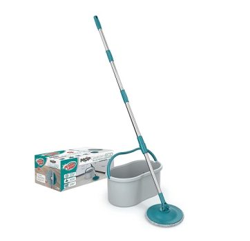 Mop Giratório Eco, ideal para pisos frios, sintéticos ou madeira, MOP0154, Flash Limp, Cinza