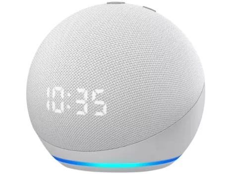 Echo Dot 4ª Geração com Relógio com Alexa – Amazon