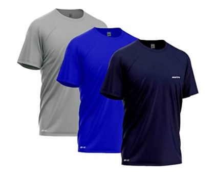 Kit 3 Camisetas Dry-fit Mants Clothing Manga Curta Com Estampa Refletiva