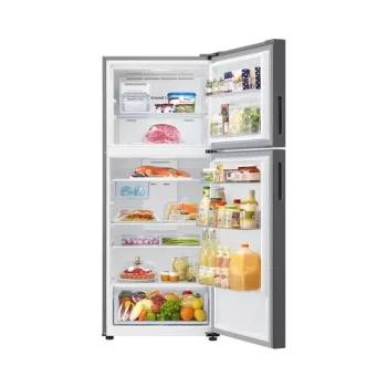 Geladeira Samsung Evolution Rt44 Com Powervolt Inverter Duplex 440l Inox Look Bivolt