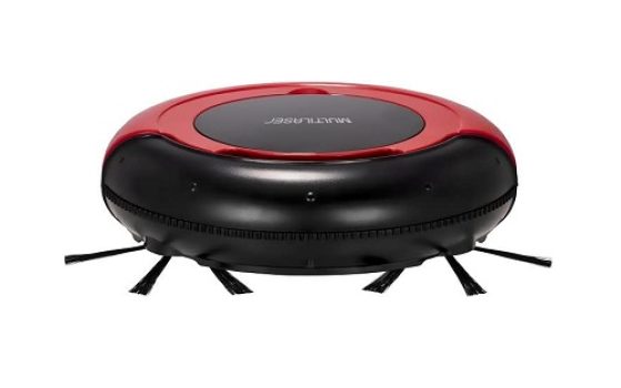 Aspirador de Pó Robô Multilaser 3 em 1 Bivolt 17W Bateria Recarregável Vermelho Preto Ho041