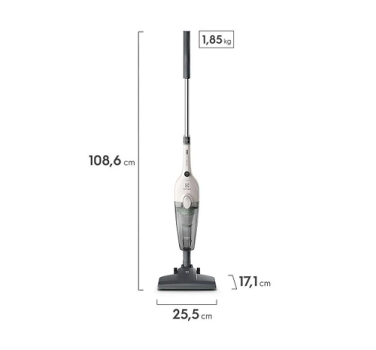 Aspirador de Pó Vertical com Fio Vassoura 1300w Electrolux 2 em 1 STK14 Branco – 127v