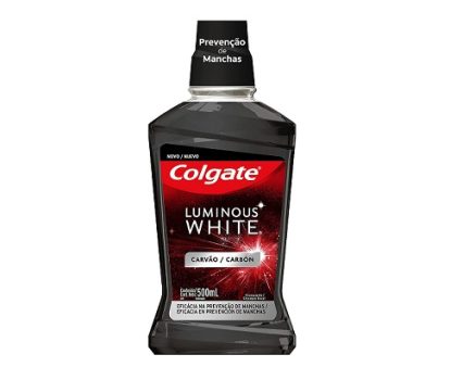 Enxaguante Bucal Colgate Luminous White Carvão 500ml