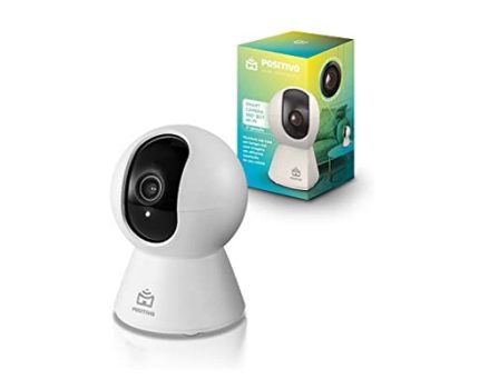 Smart Câmera Bot Wi-Fi 360° Positivo Casa Inteligente 2ª Geração, 1080p Full HD, 15 FPS, Detecção de Movimentos, Visão Noturna, Áudio Bidirecional – Bivolt, Compatível com Alexa