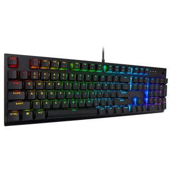 Teclado Mecânico Gamer Corsair K60 PRO, RGB, USB, Switch Cherry Cherry MX Low Profile Speed, Full Size – CH-910D018-NA