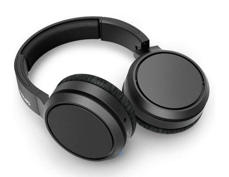 Headphone Philips bluetooth over-ear com microfone, reforço de graves e energia para 29 horas na cor preto