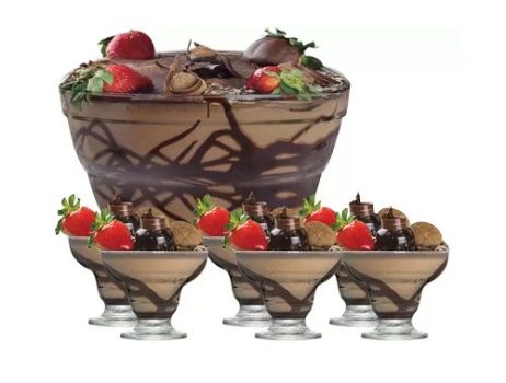 Jogo de Sobremesa Vidro 7 Peças Ruvolo – Cancun