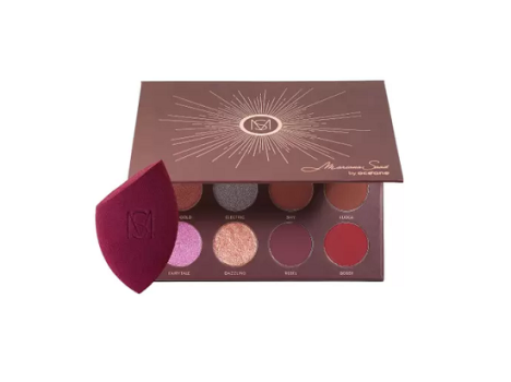 Kit Paleta de Sombras 12 Shades Mariana Saad By Océane + Esponja de Maquiagem Flat Blend (2 Produtos)
