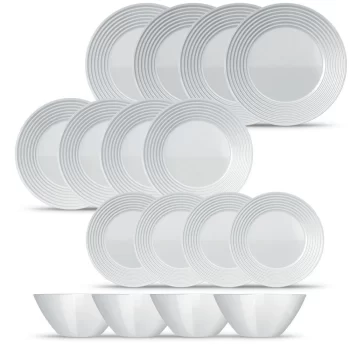 Aparelho de Jantar Saturno 16 Peças com Tigelinha Duralex Opaline – Nadir Figueiredo