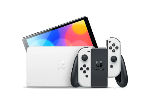 Console Nintendo Switch OLED 64GB com Controle Joy-Con Branco