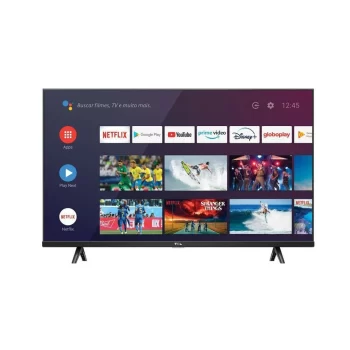 Smart TV LED 32″ HD TCL 32S615 com Design Sem Bordas Bluetooth Google Assistant e Android TV