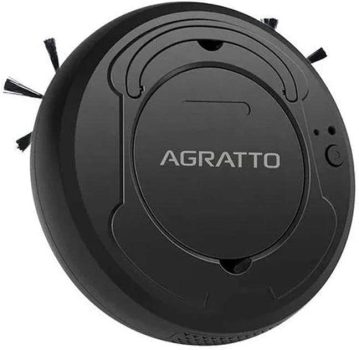 Agratto Aspirador de po robo Praticci USB 3W preto bivolt -AAR01L-04, Modelo: 13927