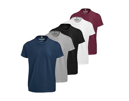 Kit 5 Camisetas Masculinas Slim Fit Básicas Algodão Premium