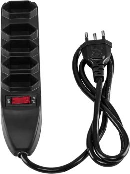 Protetor Eletrônico Intelbras com 5 tomadas EPE 1005 Preto