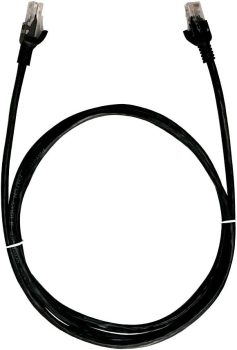 Cabo de Rede PlusCable PC-ETHU25BK Cat.5E 2.5M Preto Patch Cord – Conectores RJ45 Capa de PVC