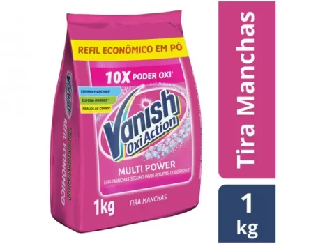 Tira Manchas Vanish Multi Power Oxi Action em Pó – para Roupas Coloridas Refil 1kg