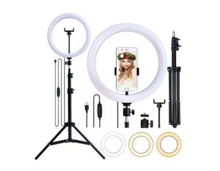 Ring Light Portátil Iluminador Led USB 26cm 3500k 5500k + Tripé