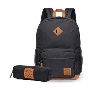 Mochila Hang Loose + Estojo Roots Original Preta