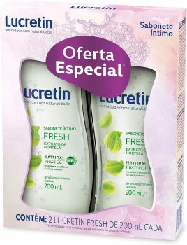 Kit Sabonete Líquido Íntimo Lucretin Fresh 200Ml 2 Unidades, Lucretin
