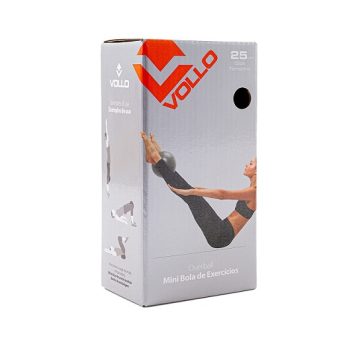 Overball – Mini Bola de Exercícios 25 cm Cinza Vollo Sports